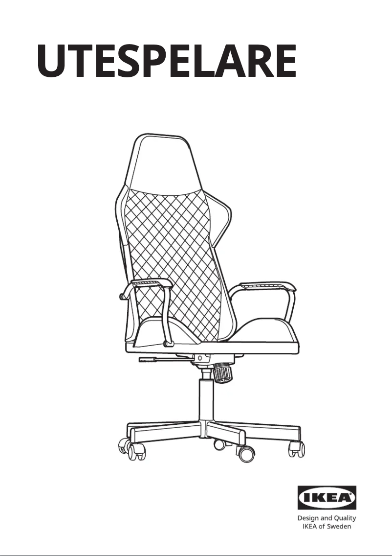 Image de la première page du manuel de l'appareil UTESPELARE 105.076.21