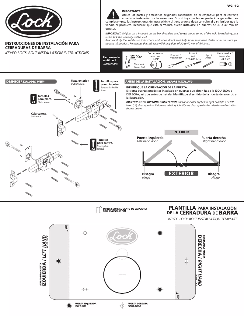 Page n°1 - Manuel utilisateur Urrea L570DCBB