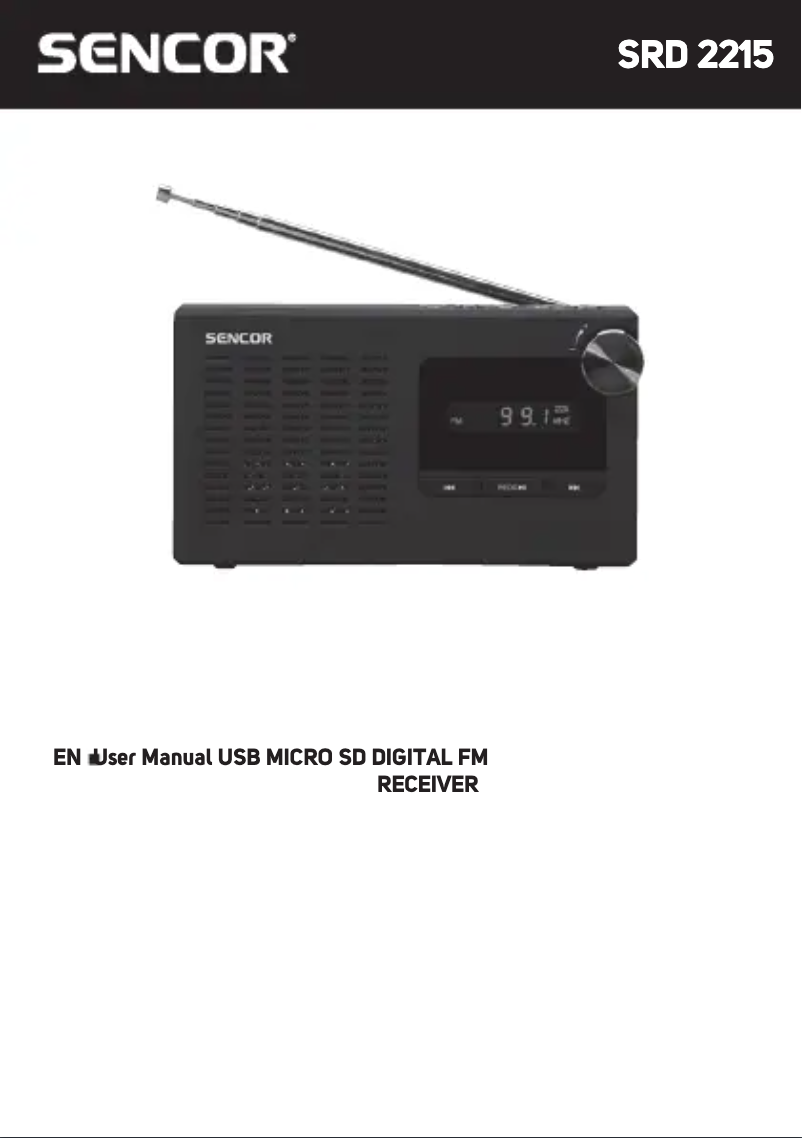Image de la première page du manuel de l'appareil SRD 2215