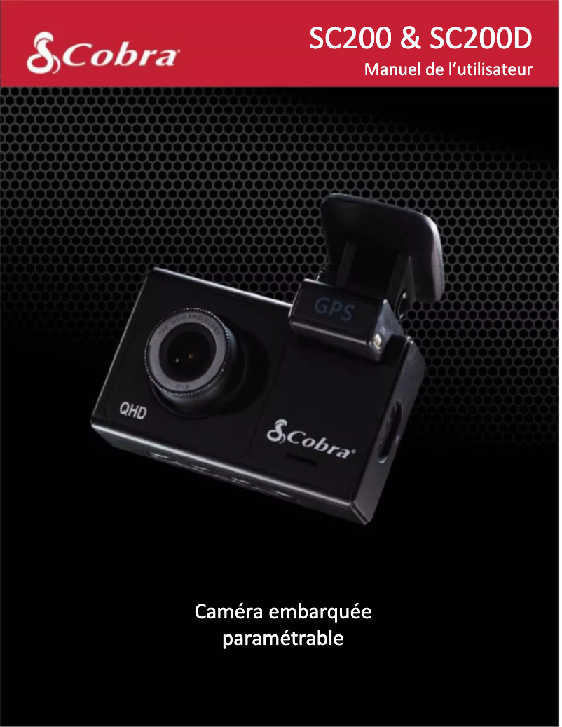 Page 1 de la notice Manuel utilisateur Cobra SC200