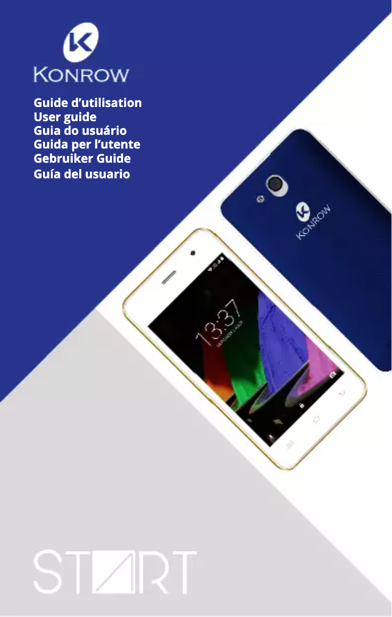 Page n°1 - Manuel utilisateur Konrow Start