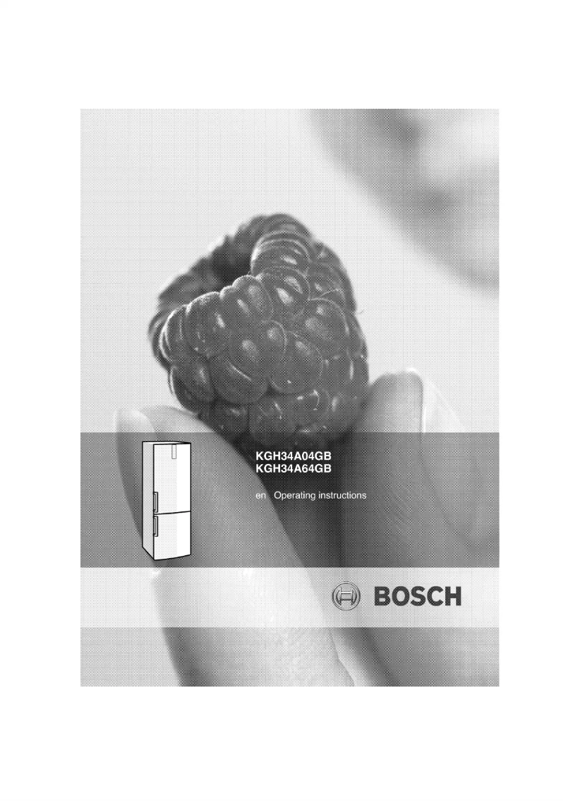 Page 1 de la notice Manuel utilisateur Bosch KGH34A64GB