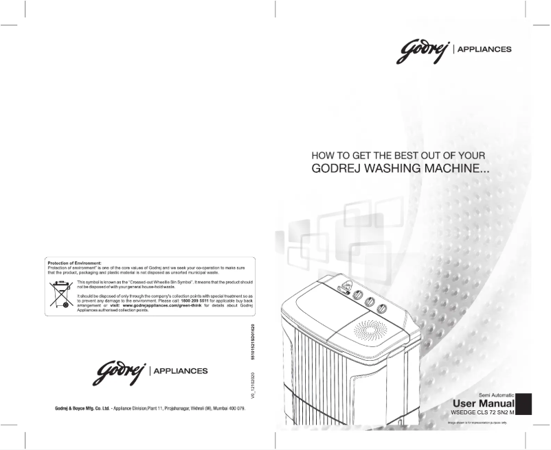 Image de la première page du manuel de l'appareil WSEDGE CLS 72 SN2 M