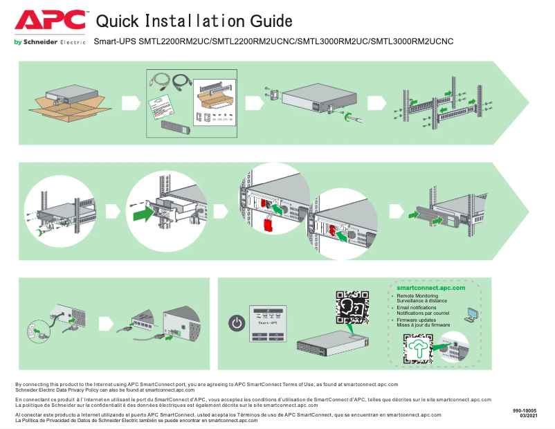 Page n°1 - Manuel utilisateur APC Smart-UPS SMTL2200RM2UC