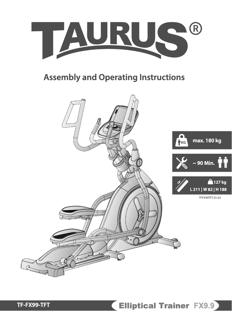 Page 1 de la notice Manuel utilisateur Taurus FX9.9 Pro