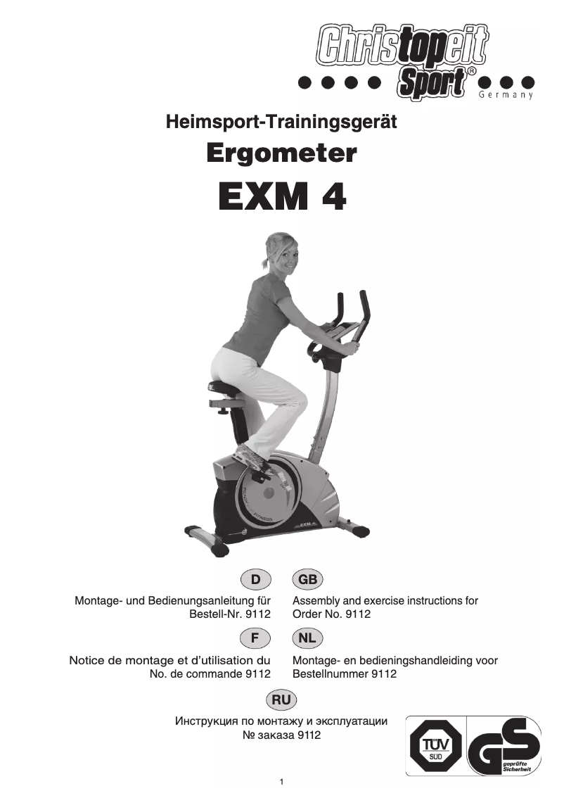 Page 1 de la notice Manuel utilisateur Christopeit EXM 4