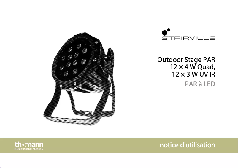 Page 1 de la notice Manuel utilisateur Stairville Outdoor Stage PAR