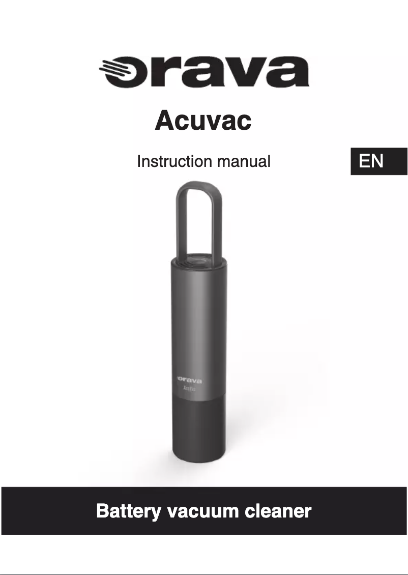 Página 1 del manual Manual de usuario Orava Acuvac