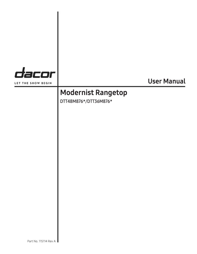 Image de la première page du manuel de l'appareil DTT36M876HS