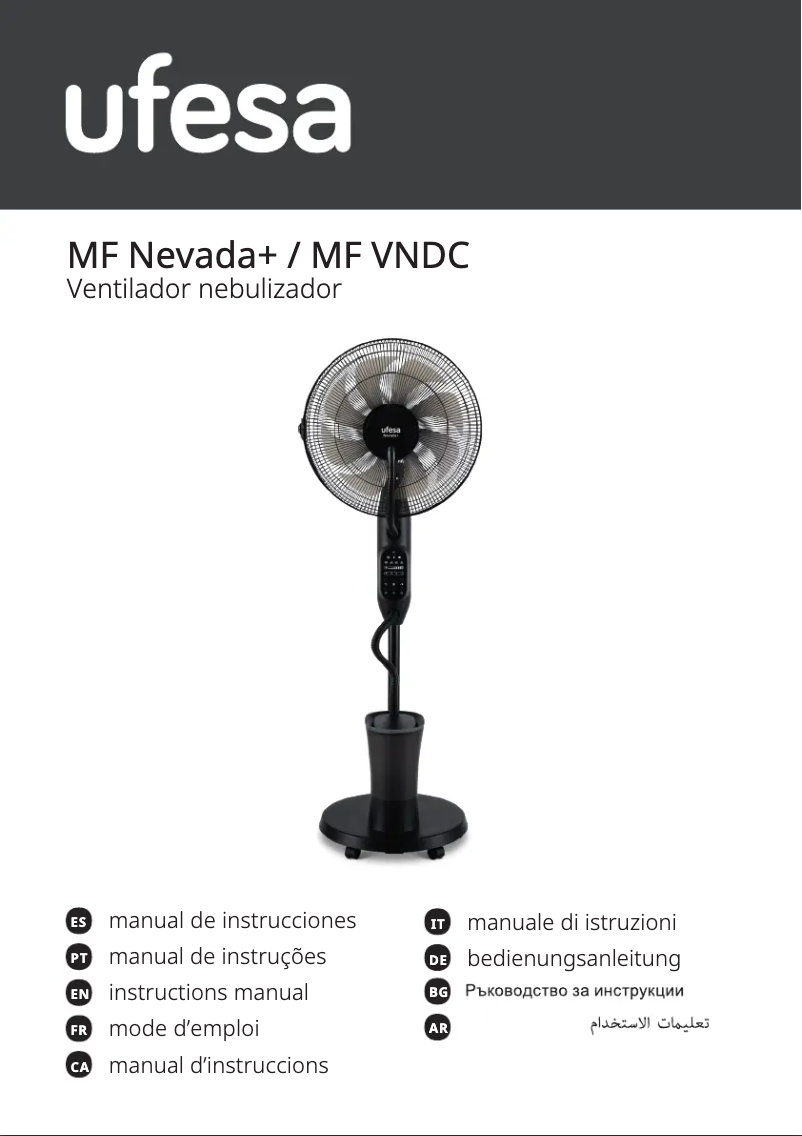 Page 1 de la notice Manuel utilisateur Ufesa Nevada+