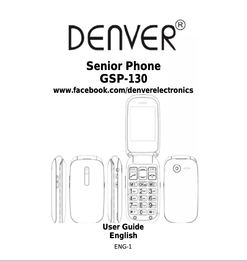 Page 1 de la notice Manuel utilisateur Denver GSP-130RED