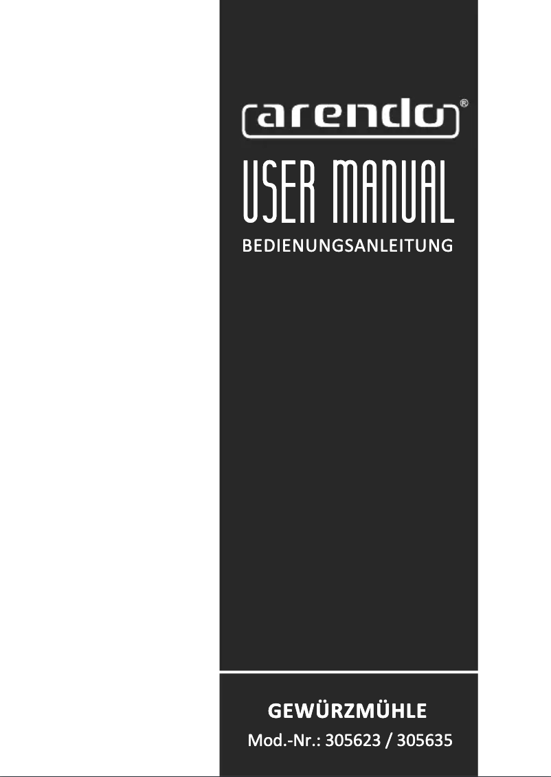 Image de la première page du manuel de l'appareil 305623