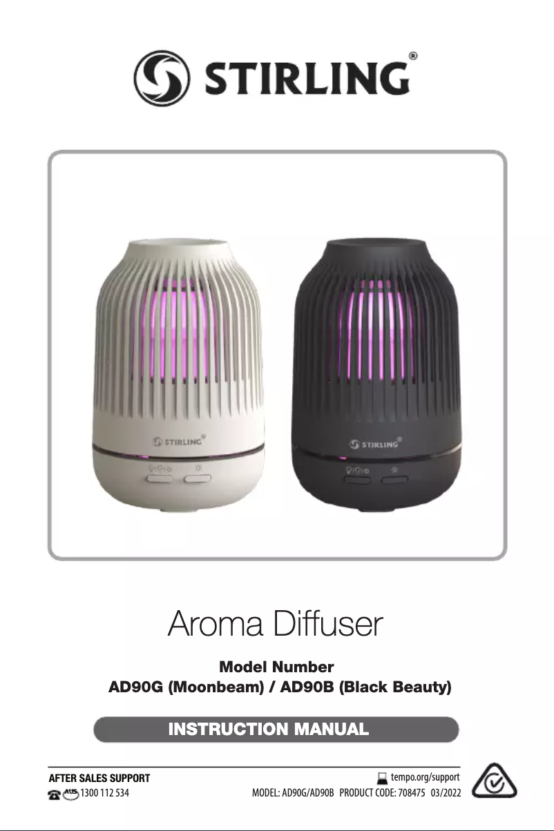 Page n°1 - Manuel utilisateur Stirling AD90B