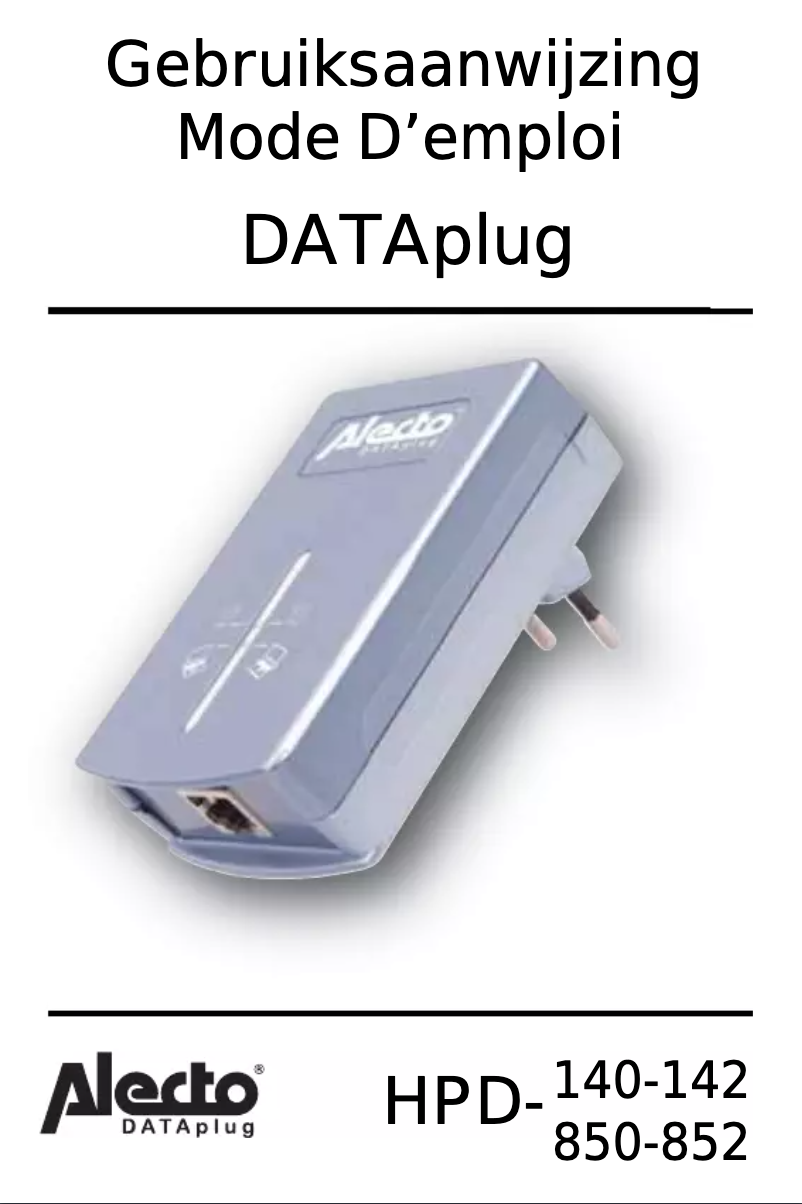 Page n°1 - Manuel utilisateur Alecto HPD-850