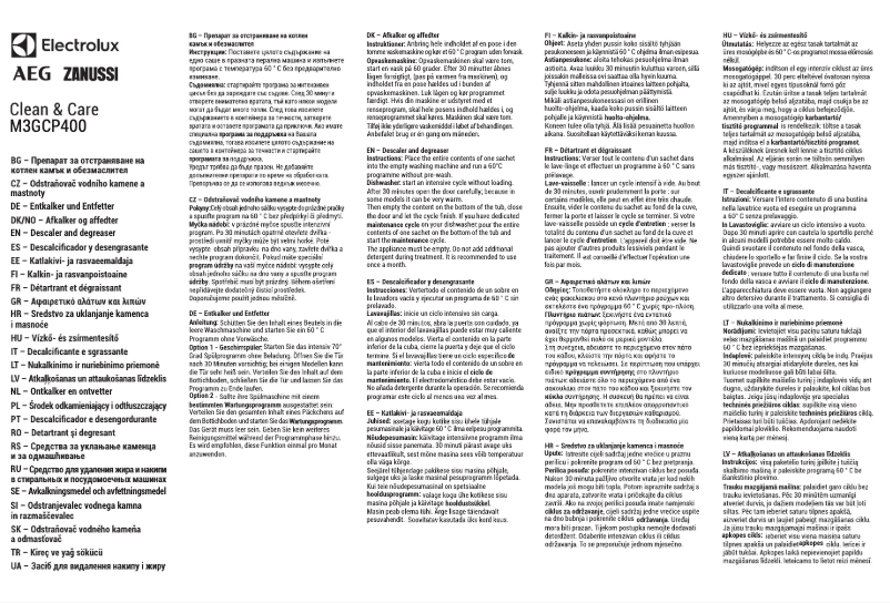 Image de la première page du manuel de l'appareil M3GCP401