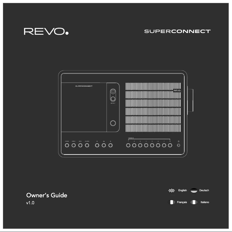 Page n°1 - Manuel utilisateur REVO SuperConnect