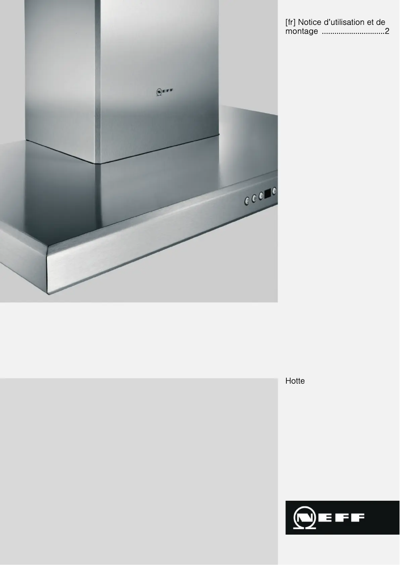 Page 1 de la notice Manuel utilisateur Neff D79M55N0