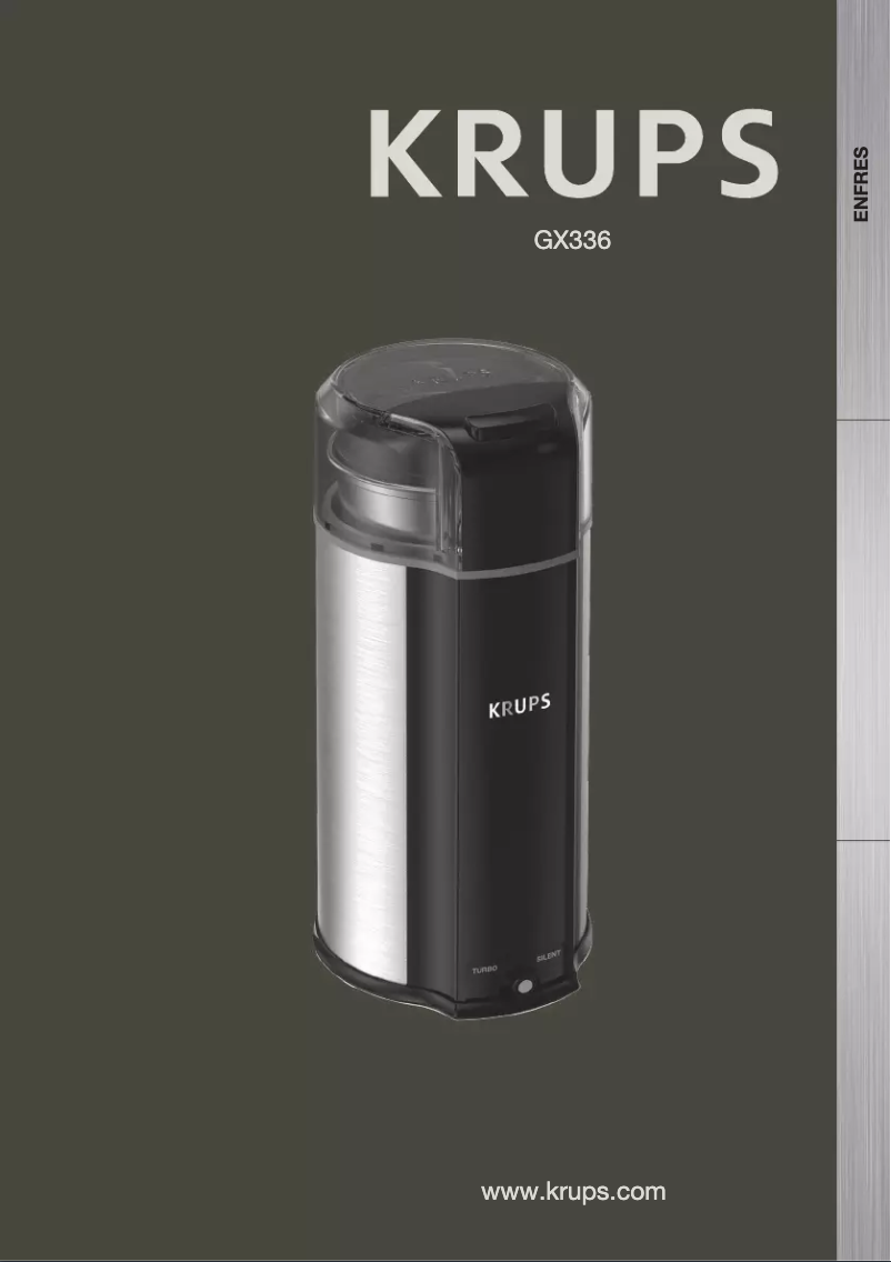 Image de la première page du manuel de l'appareil Ultimate Silent GX336