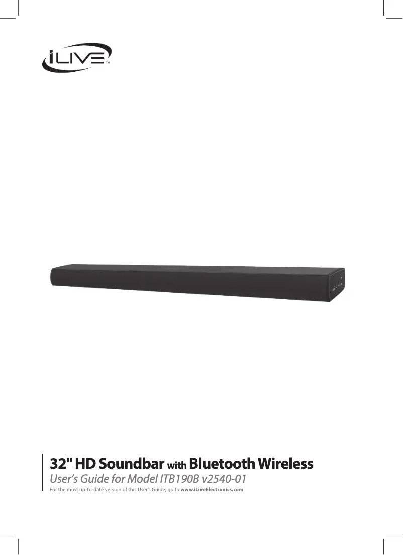 Página 1 del manual Manual de usuario iLive ITB190B