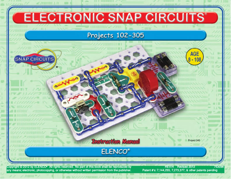 Page 1 de la notice Manuel utilisateur Snap Circuits Pro SC-500