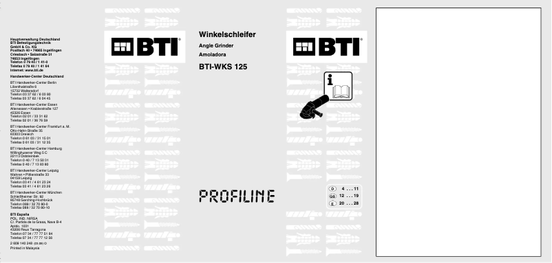 Image de la première page du manuel de l'appareil WKS 125
