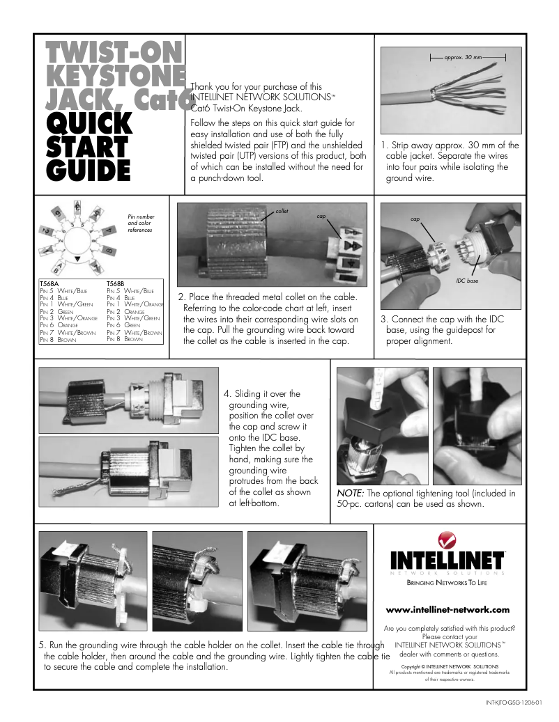 Page n°1 - Manuel utilisateur Intellinet 167062