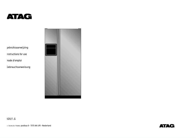 Image de la première page du manuel de l'appareil KD700G