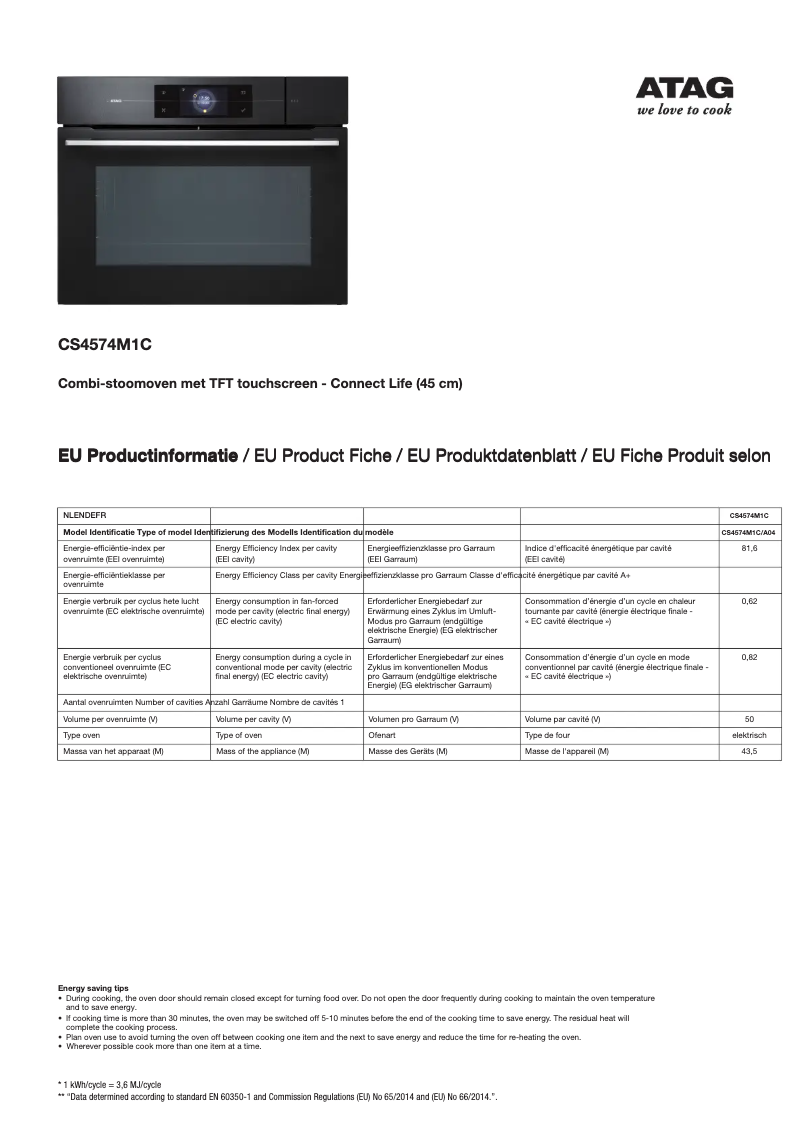 Image de la première page du manuel de l'appareil CS4574M1C