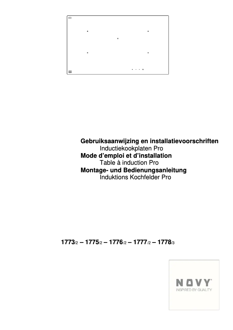 Página 1 del manual Manual de usuario Novy Pro 1776