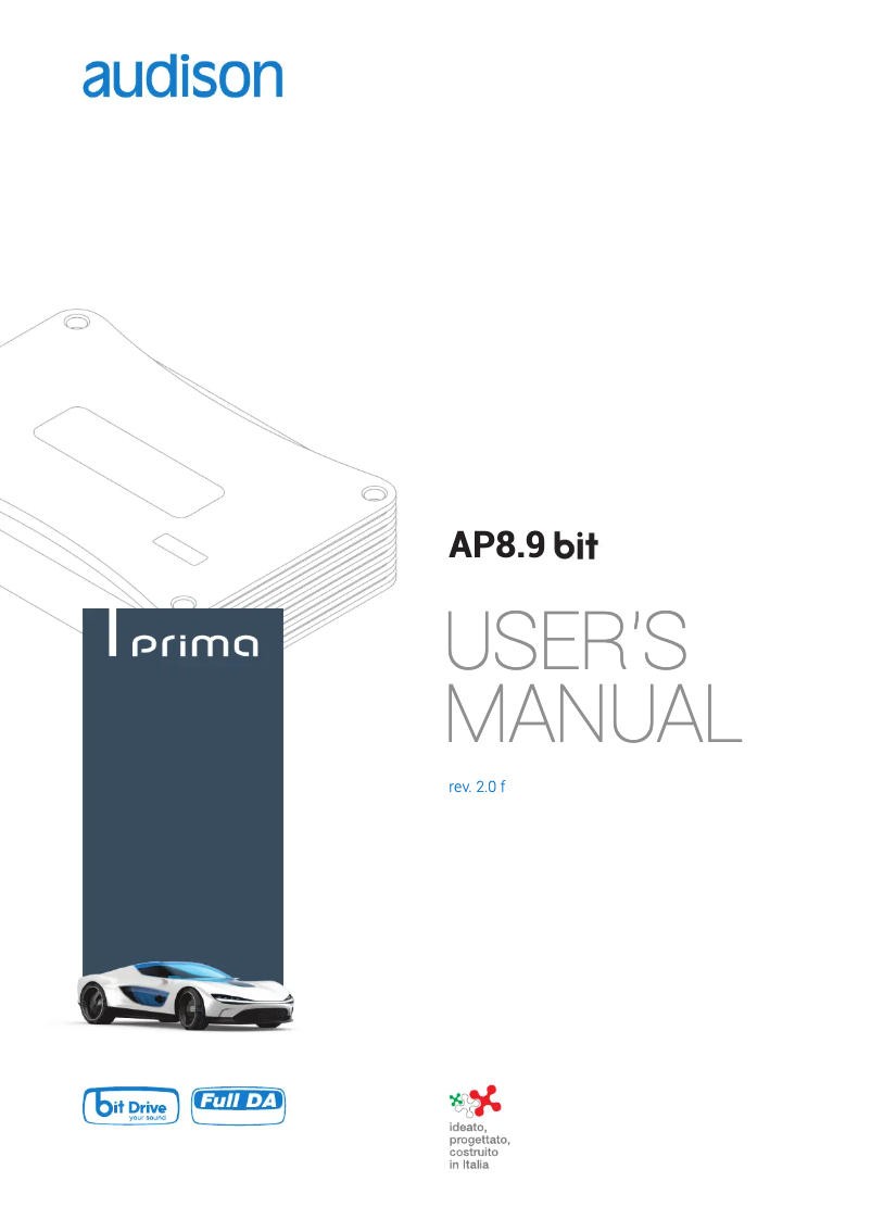 Page 1 de la notice Manuel utilisateur Audison Prima AP8.9 bit