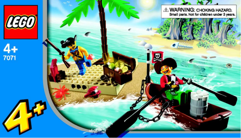 Page 1 de la notice Manuel utilisateur Lego Pirates 7071