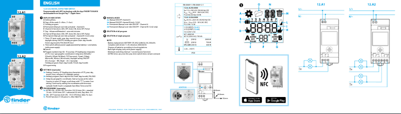 Page 1 de la notice Manuel utilisateur Finder 12.A2.8.230.0000