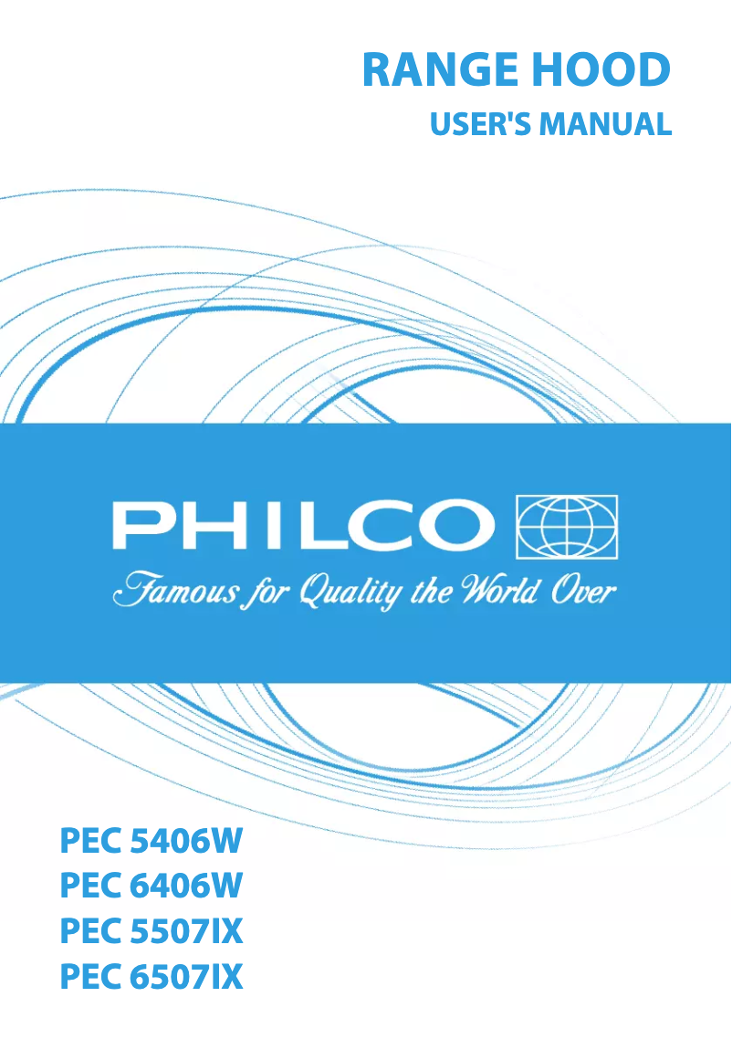 Page n°1 - Manuel utilisateur Philco PEC 5406 W