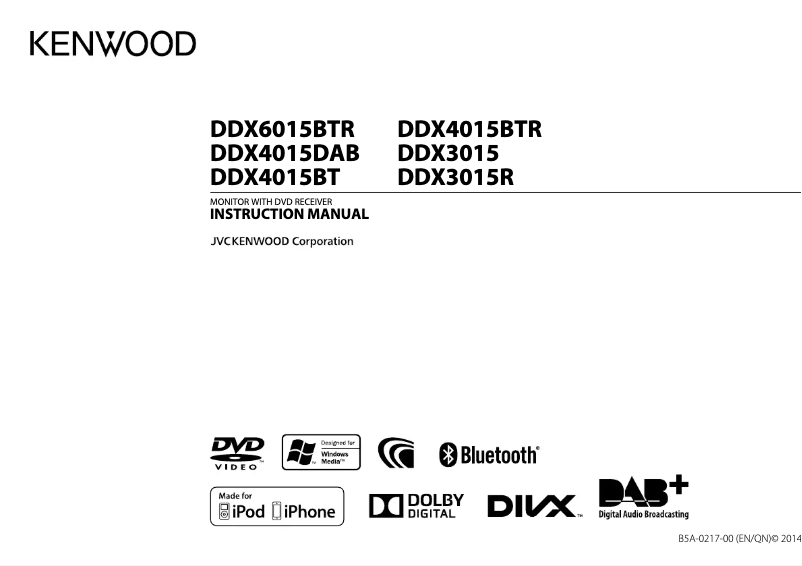 Image de la première page du manuel de l'appareil DDX4015BT