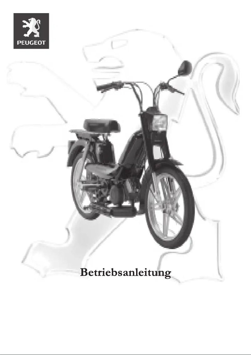 Page 1 de la notice Manuel utilisateur Peugeot Vogue 50cc