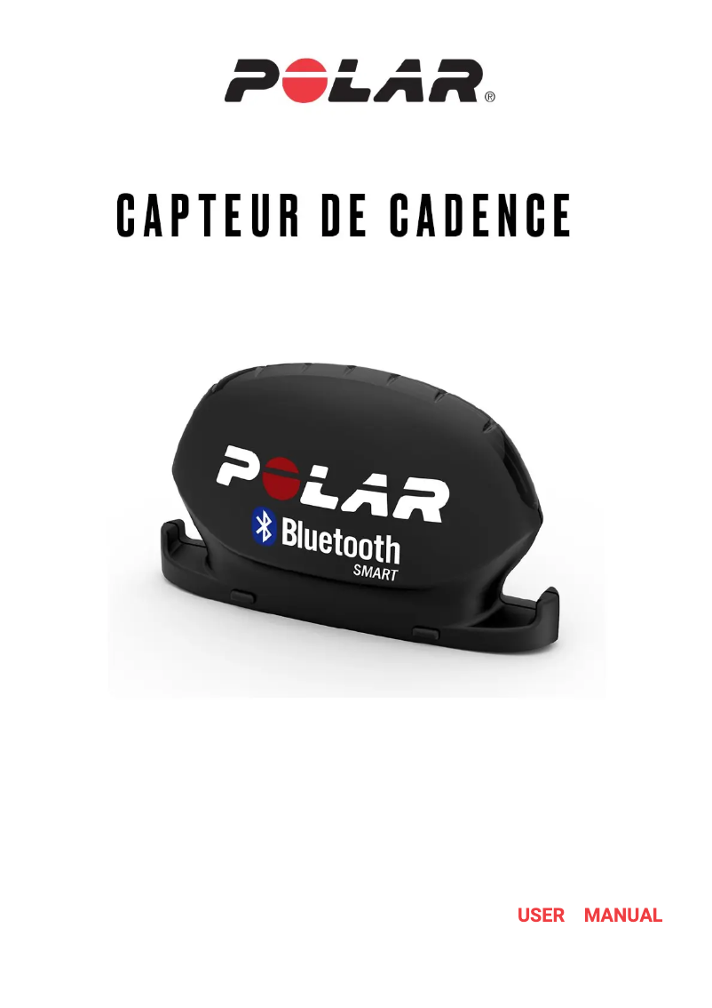 Page 1 de la notice Manuel utilisateur Polar Cadence Sensor