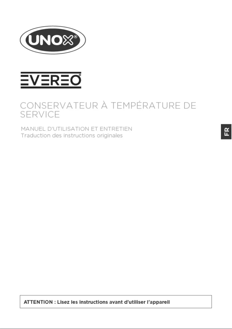 Página 1 del manual Manual de usuario Unox EVEREO