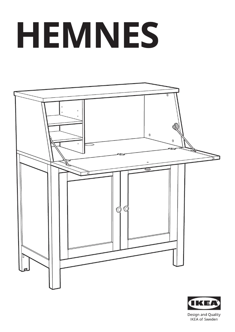 Image de la première page du manuel de l'appareil HEMNES 102.457.09