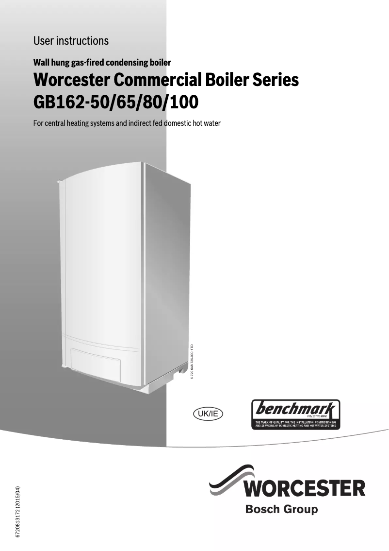 Página 1 del manual Manual de usuario Worcester GB162-80