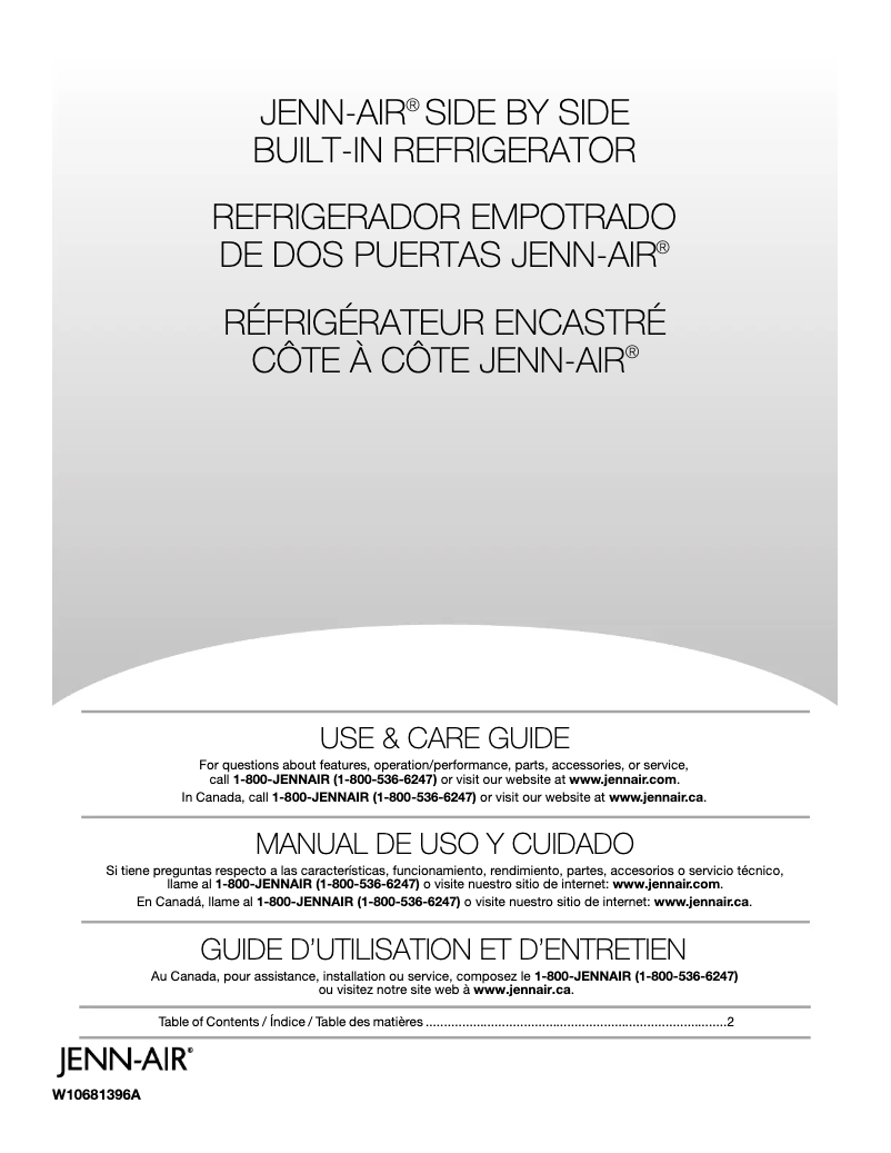 Page 1 de la notice Manuel utilisateur JennAir JS42NXFXDW