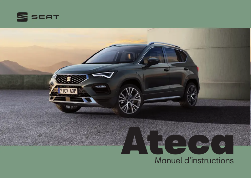 Page 1 de la notice Manuel utilisateur Seat Ateca (2023)
