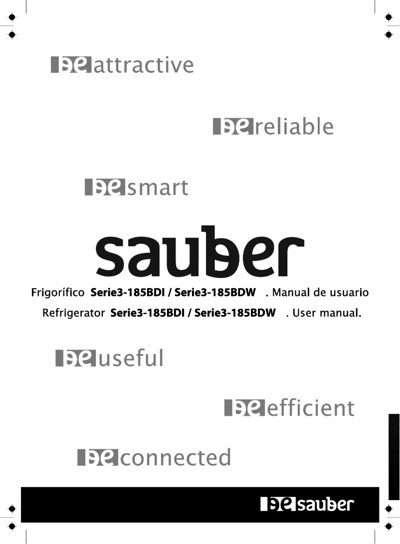 Page 1 de la notice Manuel utilisateur Sauber SERIE 3-185BDW