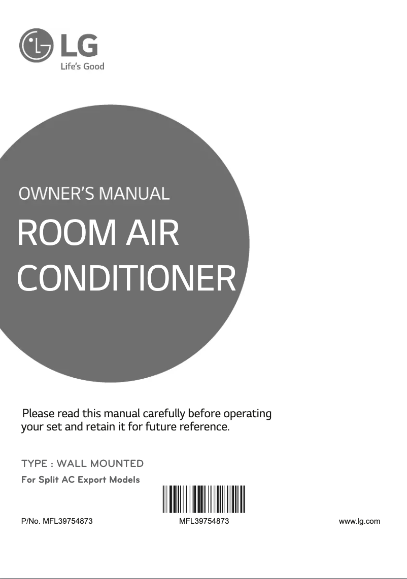 Page 1 de la notice Manuel utilisateur LG NSUC096E7K0