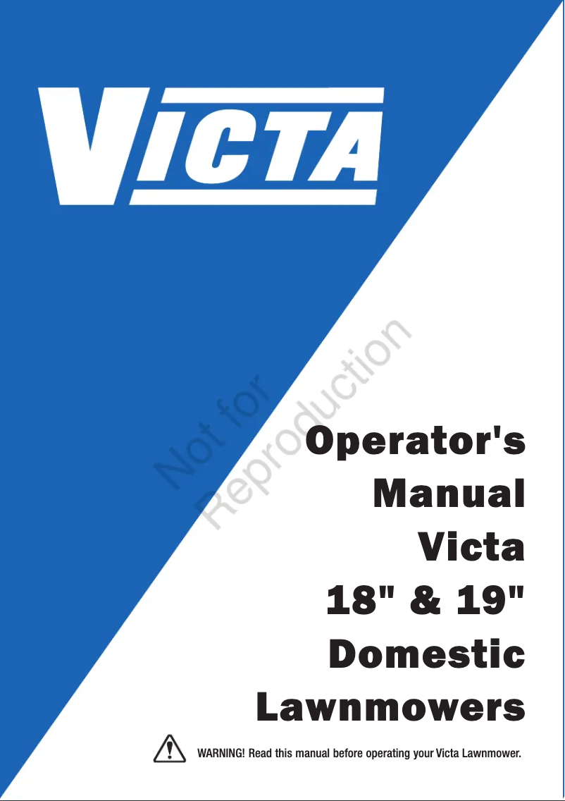 Page 1 de la notice Manuel utilisateur Victa 2691845