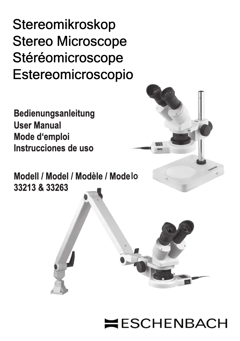Page n°1 - Manuel utilisateur Eschenbach 33263