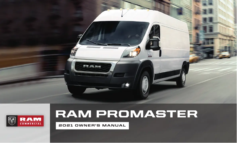 Page 1 de la notice Manuel utilisateur RAM ProMaster (2021)