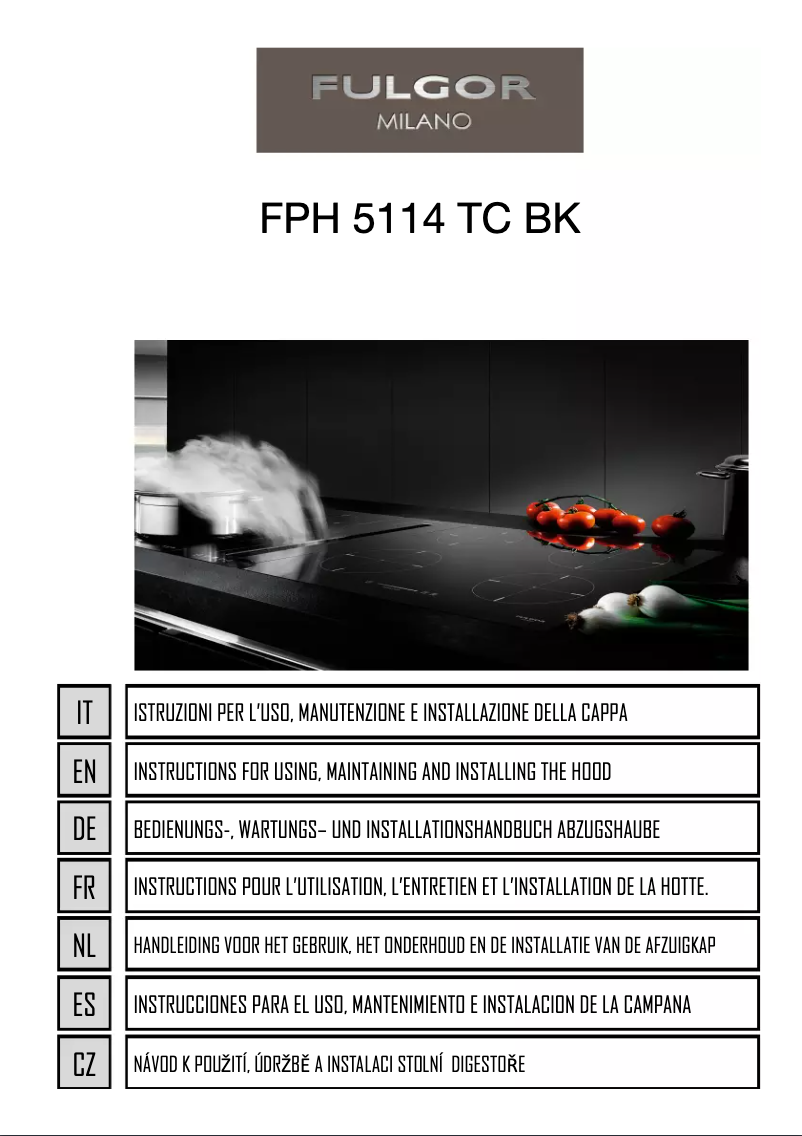 Page n°1 - Manuel utilisateur Fulgor Milano FPH 5114 TC BK