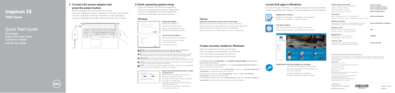 Page 1 de la notice Manuel utilisateur Dell Inspiron 7559
