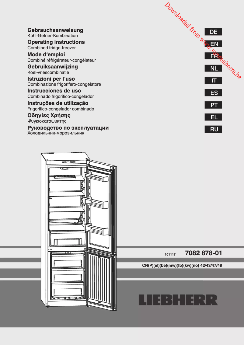 Page n°1 - Manuel utilisateur Liebherr CNel 4813-21
