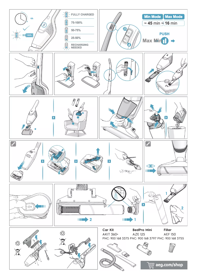 Page n°1 - Manuel utilisateur AEG QX8-1-45MP